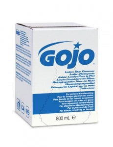 Gojo GOJO Skin Lotion - Lotion Skin Cleanser, 800 mL Refill for Bag-in-Box Dispenser - 9112-12