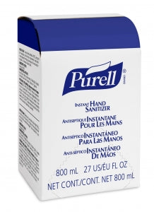 GOJO PURELL Advanced Instant Hand Sanitizer - Purell Advanced Hand Sanitizer Gel, 800 mL Refill for GOJO Bag-in-Box Dispenser - 9657-12