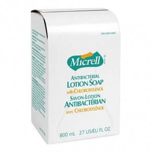 Gojo MICRELL Antibacterial Lotion Soap - Antibacterial Lotion Soap Refill, Light Scent, Liquid, 800 mL - 9757-12EA