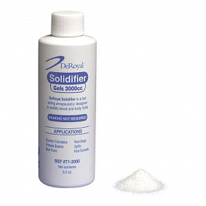 DeRoyal Solidifiers - Gelling Solidifier, 3.2 oz., 3, 000 cc, MSPV Only - 71-3000