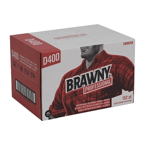 Georgia-Pacific Brawny D400 Disposable Cleaning Wipes - Brawny Industrial Wipes, Medium-Duty, 12.5" x 16.3", 152/Case - 20080/03