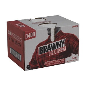 Georgia-Pacific Brawny D400 Disposable Cleaning Wipes - Brawny Industrial Wipes, Medium-Duty, 12.5" x 16.3", 152/Case - 20080/03