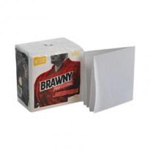 GP PRO Brawny Professional H700 Disposable Cleaning Towels - GP PRO Brawny Professional H700 Disposable Cleaning Towel, Low Lint, Heavy Weight, 1/4-Fold, White, 13" x 13" - 25024