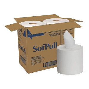 Georgia-Pacific SofPull Centerpull Paper Towels - SofPull Centerpull High-Capacity White Paper Towels, 567 Sheets / Roll - 28143