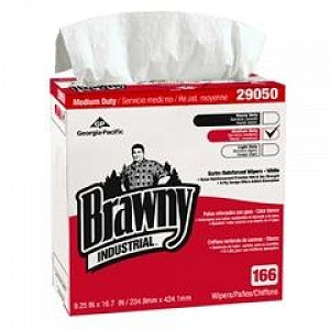 GP PRO Brawny P200 Disposable Towels - GP PRO Brawny Industrial 4-Ply Disposable Paper Towels, White - 29050/03