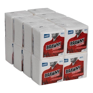 Georgia Pacific Brawny Professional A400 Cleaning Towels - Wipe Away Napkin, Medium Duty, 13" x 13", 50/Pack - 29215