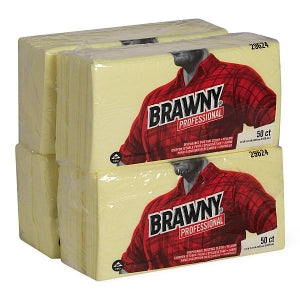 Georgia Pacific Brawny Industrial Dusting Cloths - Brawny Industrial Dustcloth, Yellow, 24" x 24" - 29624