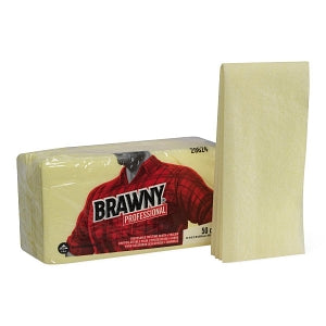 Georgia Pacific Brawny Industrial Dusting Cloths - Brawny Industrial Dustcloth, Yellow, 24" x 24" - 29624