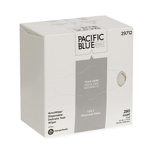 Georgia Pacific Pacific Blue Basic Disposable 1-Ply Wipers - Accuwipe Disposable Wipers, Single-Ply, Small, White - 29712