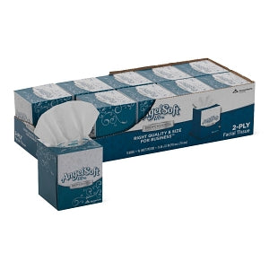 Georgia Pacific Angel Soft Ultrasoft Facial Tissues - Angel Soft Ultra 2-Ply Facial Tissues in Flat Box, 96 Sheets - 4636014