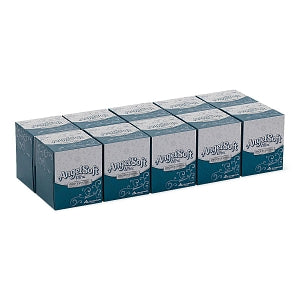 Georgia Pacific Angel Soft Ultrasoft Facial Tissues - Angel Soft Ultra 2-Ply Facial Tissues in Flat Box, 96 Sheets - 4636014