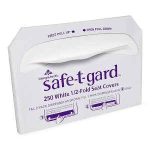 Georgia Pacific Safe-T-Gard Toilet Seat Covers - Safe-T-Gard Toilet Seat Cover, Half-Fold - 47046