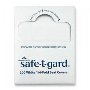 Georgia Pacific Safe-T-Gard Toilet Seat Covers - Safe-T-Gard Toilet Seat Cover, Quarter-Fold - 47047