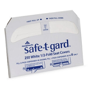 Georgia Pacific Safe-T-Gard Toilet Seat Covers - Safe-T-Gard Toilet Seat Cover, Half-Fold - 47052