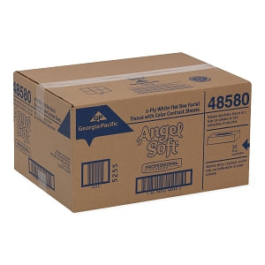 Georgia-Pacific Angel Soft Premium Facial Tissue - Angel Soft Premium Facial Tissue, Flat Box - 48580