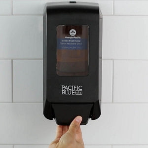 GP PRO Pacific Blue Ultra Wall-Mounted Manual Soap Dispenser - Pacific Blue Ultra Manual Soap Dispenser, Black - 53057