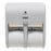 Georgia Pacific Coreless 4-Roll Toilet Paper Dispensers - Compact Quad 4-Roll Vertical Tissue Dispenser, White - 56747A