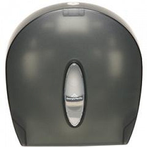 GP PRO Jumbo Jr. High-Capacity Toilet Paper Dispenser - GP PRO Jumbo Toilet Paper Dispenser, 9" Rolls, Smoke - 59009