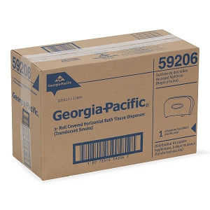 Georgia Pacific Standard Roll Toilet Paper Dispensers - Horizontal Bathroom Tissue Dispenser, 2 Roll, 6" - 59206