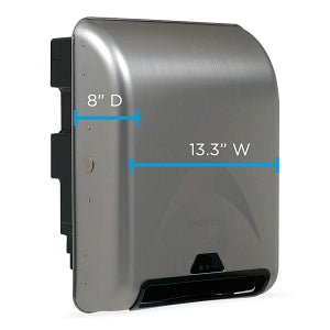 Georgia Pacific LLC enMotion Automated Touchless Paper Towel Dispensers - enMotion 8" Automated Touchless Paper Towel Dispenser, Stainless Steel - 59466A