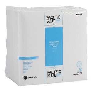 Georgia Pacific LLC Pacific Blue Select Disposable Personal Care Washcloths - Pacific Blue Select A400 Quarter-Fold Disposable Personal Care Washcloth, 13" x 13" - 80534