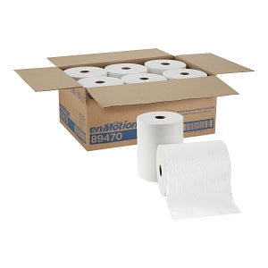 Georgia Pacific LLC enMotion EPA Compliant High-Capacity Paper Towel Rolls - enMotion EPA Compliant High-Capacity Paper Towel Roll, White - 89470