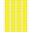 Label Laser Piggyback Paper Permanent 4 1 7/10" X 27/32" Yellow 44 Per Sheet, 100 Sheets Per Package