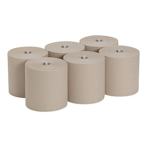 Georgia-Pacific SofPull Paper Towel Rolls - SofPull High-Capacity Hard-Wound Recycled Paper Towel Roll, Brown, 7.87" W x 1, 000' L - 26480