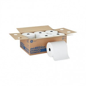 Georgia-Pacific enMotion Premium Recycled Paper Towel Roll - enMotion Premium Recycled Paper Towel Roll, White, 8.2" W x 700' L - 89420