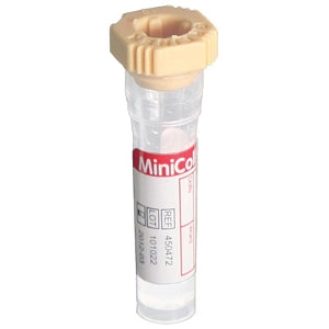 Greiner Bio-One MiniCollect Serum Clot Activator Tubes - MiniCollect Blood Collection Tube, Gold Cap, 11 mm x 40 mm, 0.8 mL - 450472