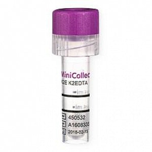 Greiner MiniCollect Tube K2EDTA Lavender Cap - TUBE, MINICOLLECT, .25/.5ML, K2EDTALAV - 450532