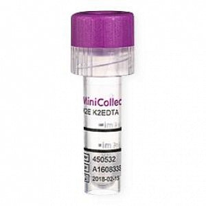 Greiner MiniCollect Tube K2EDTA Lavender Cap - MiniCollect Tube, 0.25/0.5 mL, K2EDTA, Lavender Cap - 450532