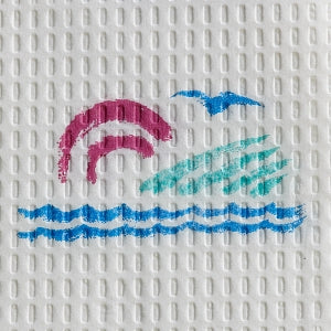 Little Rapids Super 2-Ply Tissues - Super 2-Ply Tissue Towel, Seascape, 13.5" x 18" - 177