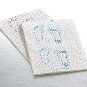 Little Rapids Footprint Towels - Footprint Towel, 3-Ply Tissue, White and Blue, 13.5" x 18" - 191