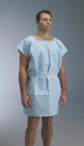 Little Rapids Corporation 3-Ply Tissue Exam Gowns - Exam Gown, Blue, 30" x 42" - 229