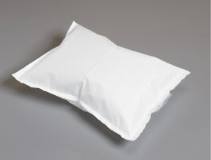 Little Rapids Tissue / Poly Pillowcases - Pillowcase, Nonwoven, Polyethylene, 14-1/2" x 10-1/2", White - 50349