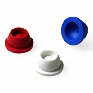 Globe Scientific Pierceable Tube Stoppers - CAP, PLUG, 12/13MM, SANTOPRENE, GRN, 1000/BG - 113150G