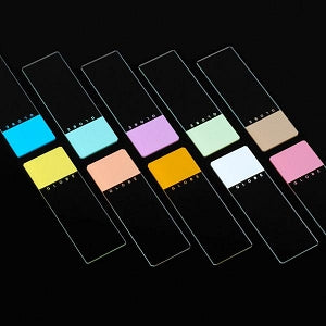 Globe Scientific Diamond Color Coded Microscope Slides - SLIDE, GLASS, WHT, BEVEL, 25X75MM, GRN FROST - 1384-50G