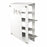 Globe Scientific Serological Pipette Storage Racks - 4-Compartment Serological Pipette Storage Rack with 2 Accessory Holders, White - 1685W