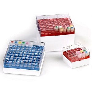 Globe Scientific Inc BioBox for Vials - BIOBOX, 25-PLACE, PC, 1&2ML VIAL, BLU, 8/BX - 3039B