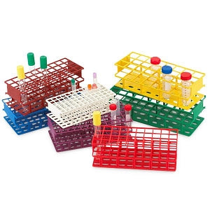 GSI Half-Size Wireless Tube Racks - RACK, TUBE, WIRELESS, 16MM, 72-PL, NYLON, RED - 456540R