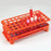 Globe Scientific Test Tube Grip Racks - RACK, 50-PL, W/GRIP&EJECT, 16MM TUBE, ORANGE - 456926