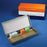 Globe Scientific Microscope Slide Storage Box - BOX, SLIDE STRG, 50-PL, CORK LINED, ORANGE - 513077N