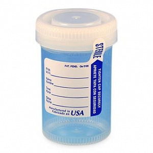 Globe Scientific Specimen Containers with Patient ID Labels - CONTAINER, W/CAP, GRAD, S, PP, 90ML, 400/CS - 6220