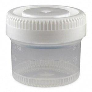 Globe Scientific Tite-Rite Specimen Containers - CONTAINER, W/CAP, GRAD, PP, 40ML, NS, 600/CS - 6520