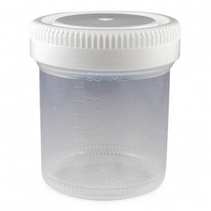 Globe Scientific Tite-Rite Specimen Containers - CONTAINER, WM, W/CAP, GRAD, PP, 90ML, 300/CS - 6525