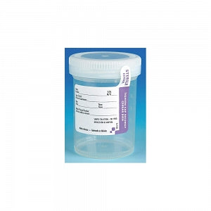 Globe Scientific Tite-Rite Urine Collection w/Patient I. D.Label - CONTAINER, 120ML, PP, ST, SCREWCAP, 300/CS - 6528