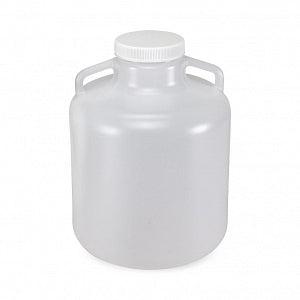 Globe Scientific Diamond RealSeal Round Wide-Mouth PP Carboys - CARBOY, WM W/HANDLE, PP, GRAD, AUTO, 10L, 6/CS - 7210010