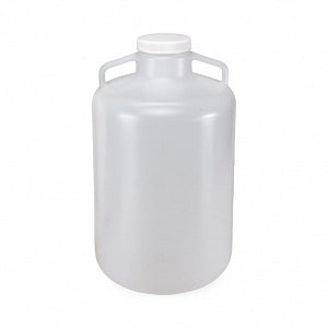 Globe Scientific Diamond RealSeal Round Wide-Mouth PP Carboys - CARBOY, WM W/HANDLE, PP, GRAD, AUTO, 20L, 4/CS - 7210020