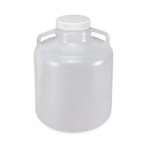 Globe Scientific Diamond RealSeal Round Heavy-Duty PP Carboys - CARBOY, HEAVY DUTY W/HND, PP, AUTO, 20L, 4/CS - 7240020